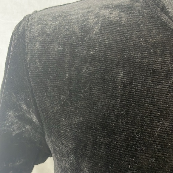 Vintage NY &Co blackish brown velvet/velour tee, size XL - Picture 3 of 4